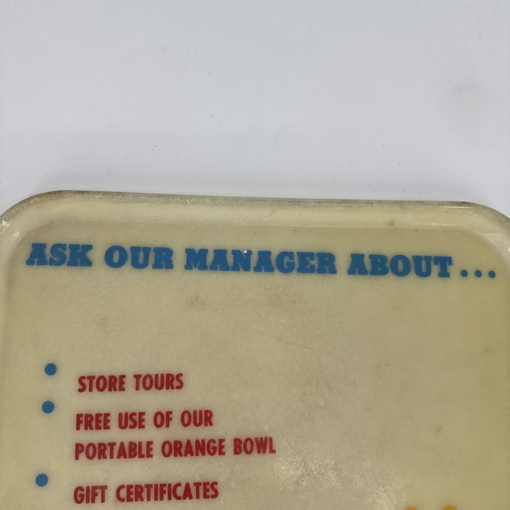 Vintage McDONALD'S RESTAURANT Fiberglass Tray Ask Our Manager About... tours - Picture 3 of 9